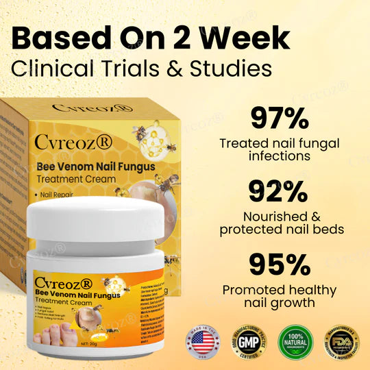 ✅Official Store - Walgreen Pharmacy| Cvreoz® Bee Venom Nail Fungus Treatment Cream