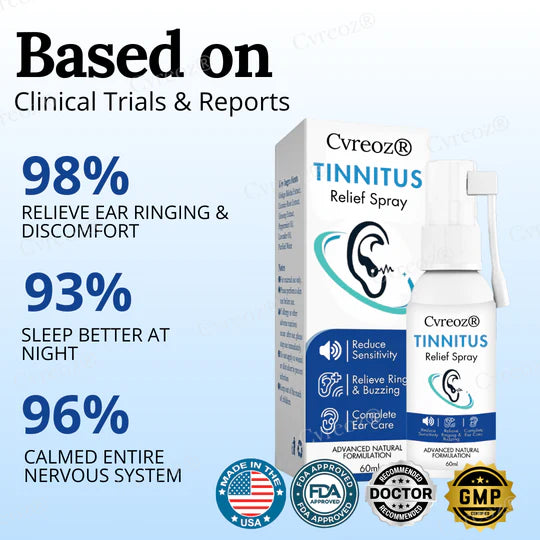 ✅Official Store - Hypethetic Pharmacy| Cvreoz® Tinnitus Relief Spray