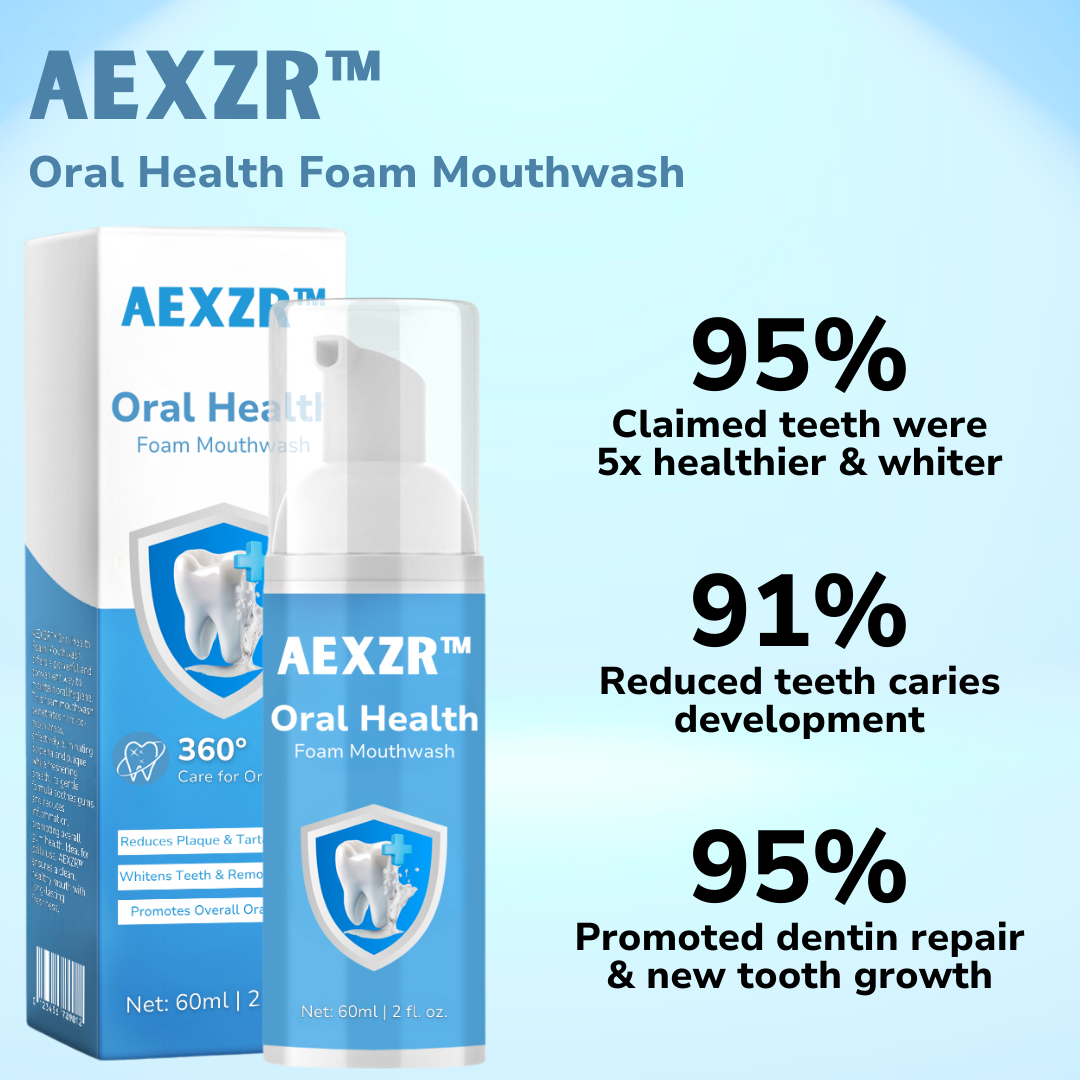 ✅Official Store - Archer Dentist lnc.| AEXZR™ Oral Health Foam Mouthwash