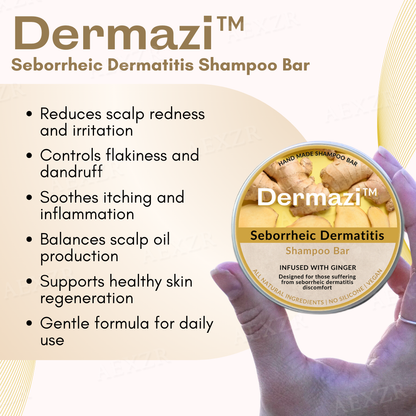 ✅Official Store - Walgreen Pharmacy| Dermazi™ Seborrheic Dermatitis Shampoo Bar