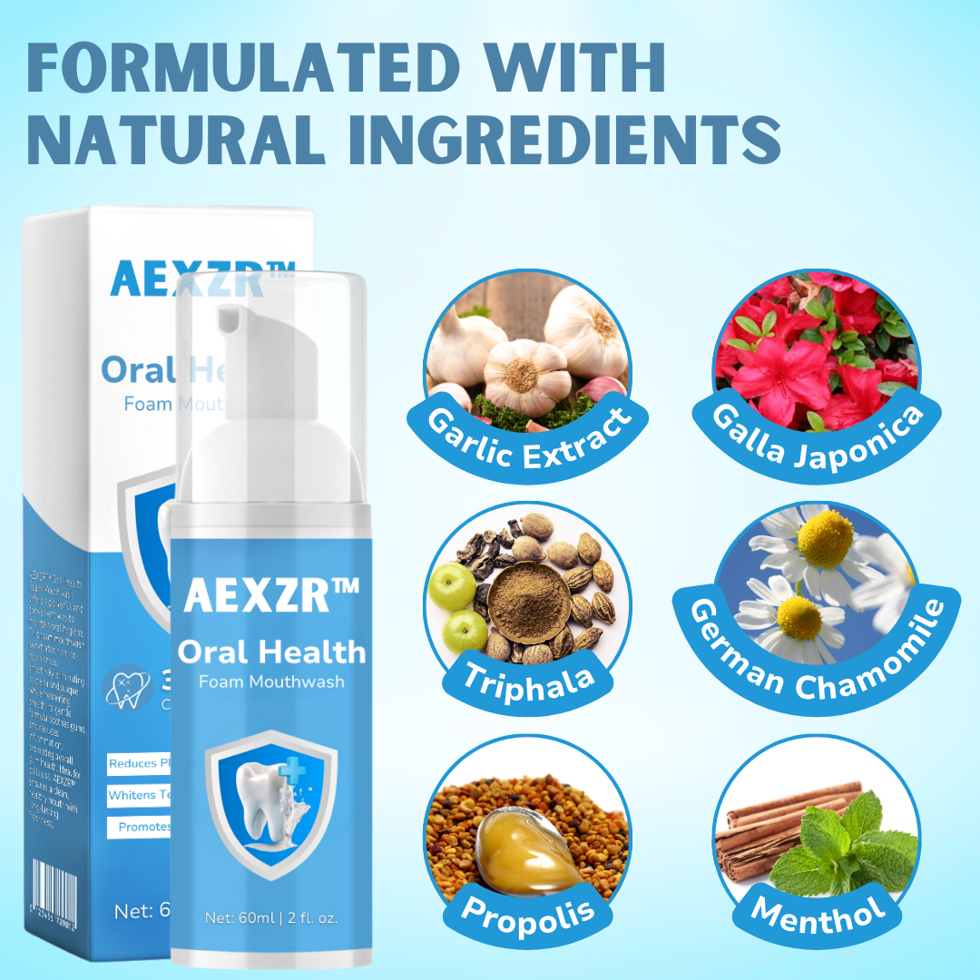 AEXZR™ Oral Health Foam Mouthwash