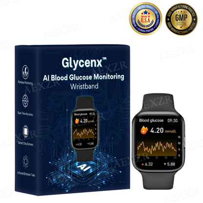 ✅Official Store - Hypethetic Pharmacy| Glycenx™ AI Blood Glucose Monitoring Wristband